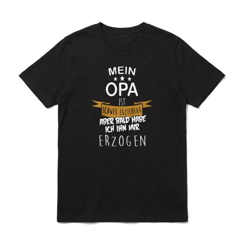 mein opa ist schwer Opa Sprüche & Geschenke T-Shirt – Klassisches T-Shirt in Schwarz