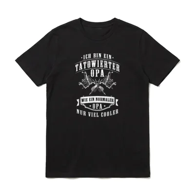 Ich bin ein tätowierter T-Shirt – Klassisches T-Shirt in Schwarz