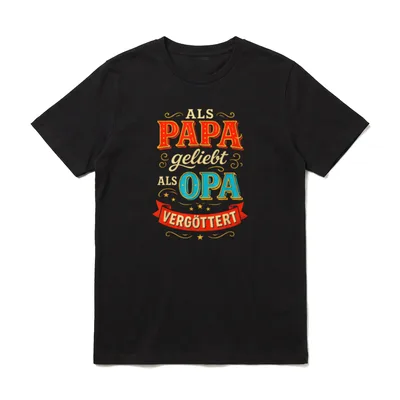 Opa Geburtstag Opa Spruch T-Shirt – Klassisches T-Shirt in Schwarz
