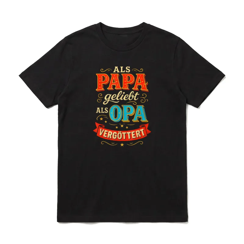 Opa Geburtstag Opa Spruch T-Shirt – Klassisches T-Shirt in Schwarz