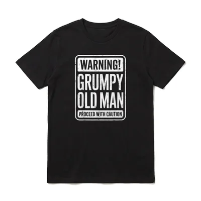 Warnung Grumpy Old Man T-Shirt – Klassisches T-Shirt in Schwarz