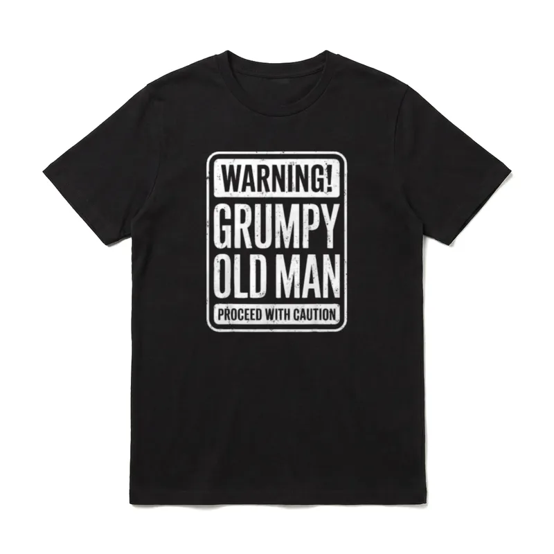 Warnung Grumpy Old Man T-Shirt – Klassisches T-Shirt in Schwarz