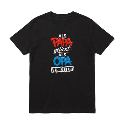 Opa Geburtstag Opa Spruch T-Shirt – Klassisches T-Shirt in Schwarz