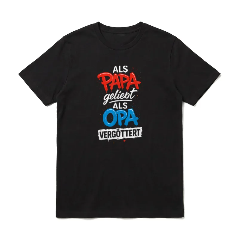 Opa Geburtstag Opa Spruch T-Shirt – Klassisches T-Shirt in Schwarz