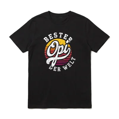 Bester Opi Der Welt T-Shirt – Klassisches T-Shirt in Schwarz