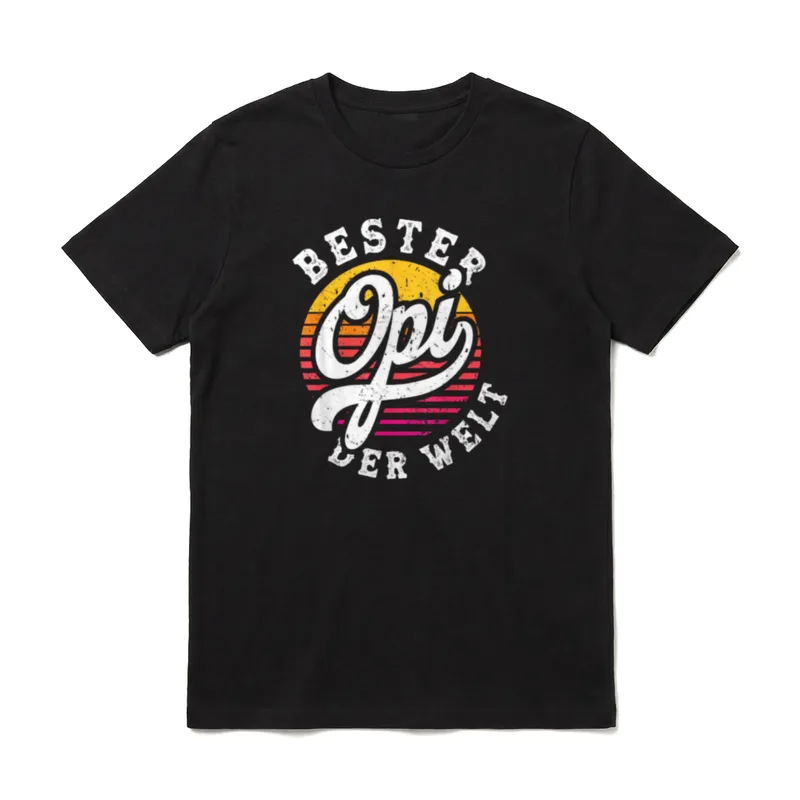 Bester Opi Der Welt T-Shirt – Klassisches T-Shirt in Schwarz