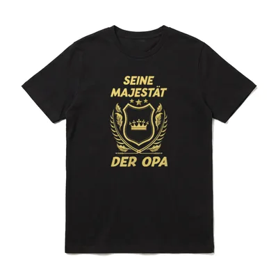 Seine Majestät der Opa Großvater T-Shirt – Klassisches T-Shirt in Schwarz