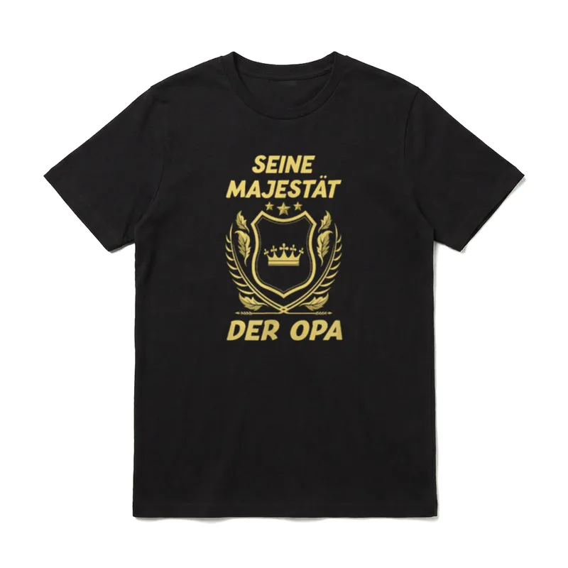 Seine Majestät der Opa Großvater T-Shirt – Klassisches T-Shirt in Schwarz