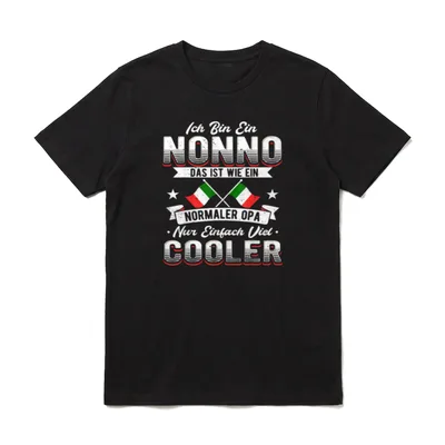 Italienischer Opa aus Italien T-Shirt – Klassisches T-Shirt in Schwarz
