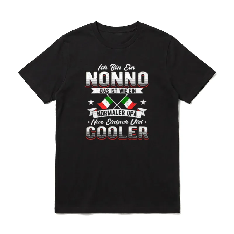 Italienischer Opa aus Italien T-Shirt – Klassisches T-Shirt in Schwarz