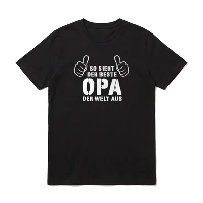 Bester Opa Der Welt Vatertag T-Shirt – Klassisches T-Shirt in Schwarz