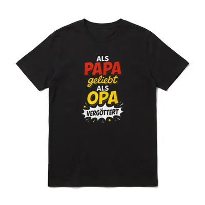 Opa Geburtstag Opa Spruch T-Shirt – Klassisches T-Shirt in Schwarz