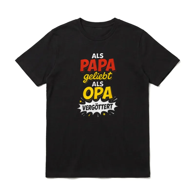 Opa Geburtstag Opa Spruch T-Shirt – Klassisches T-Shirt in Schwarz