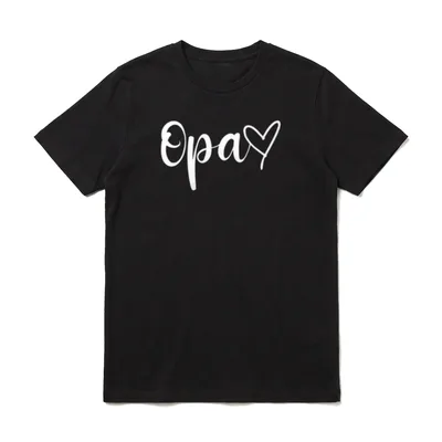 Opa Herz Bester Großvater T-Shirt – Klassisches T-Shirt in Schwarz