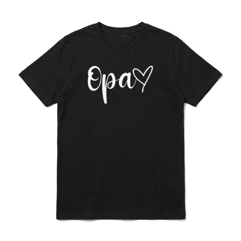 Opa Herz Bester Großvater T-Shirt – Klassisches T-Shirt in Schwarz