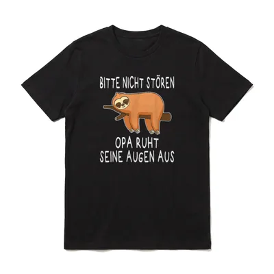 Opa ruht seine Augen T-Shirt – Klassisches T-Shirt in Schwarz