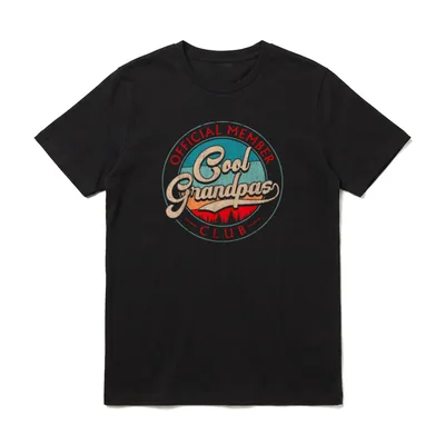 Opa Vintage Cool Grandpas T-Shirt – Klassisches T-Shirt in Schwarz