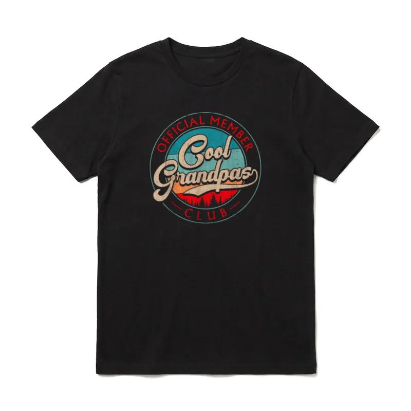 Opa Vintage Cool Grandpas T-Shirt – Klassisches T-Shirt in Schwarz