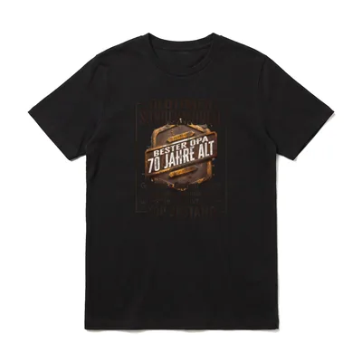 Opa 70 Geburtstag Mann Sondermodell T-Shirt – Klassisches T-Shirt in Schwarz