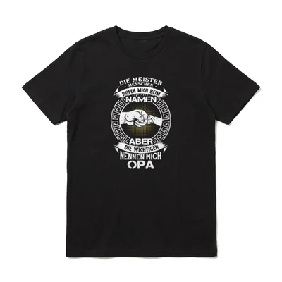Die Wichtigen Nennen Mich Opa T-Shirt – Klassisches T-Shirt in Schwarz