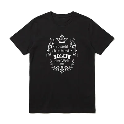 Bester Opa der Welt lustig T-Shirt – Klassisches T-Shirt in Schwarz