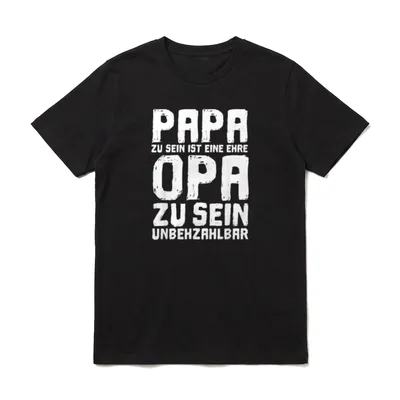 Papa Zu Sein Ist T-Shirt – Klassisches T-Shirt in Schwarz