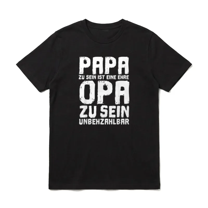 Papa Zu Sein Ist T-Shirt – Klassisches T-Shirt in Schwarz