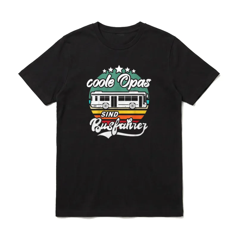 Busfahrer Opa Sprüche Retro T-Shirt – Klassisches T-Shirt in Schwarz