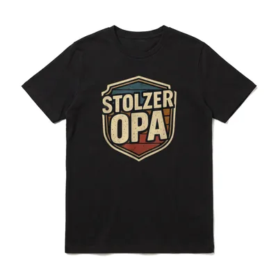 Stolzer Opa Vintage Schild T-Shirt – Klassisches T-Shirt in Schwarz