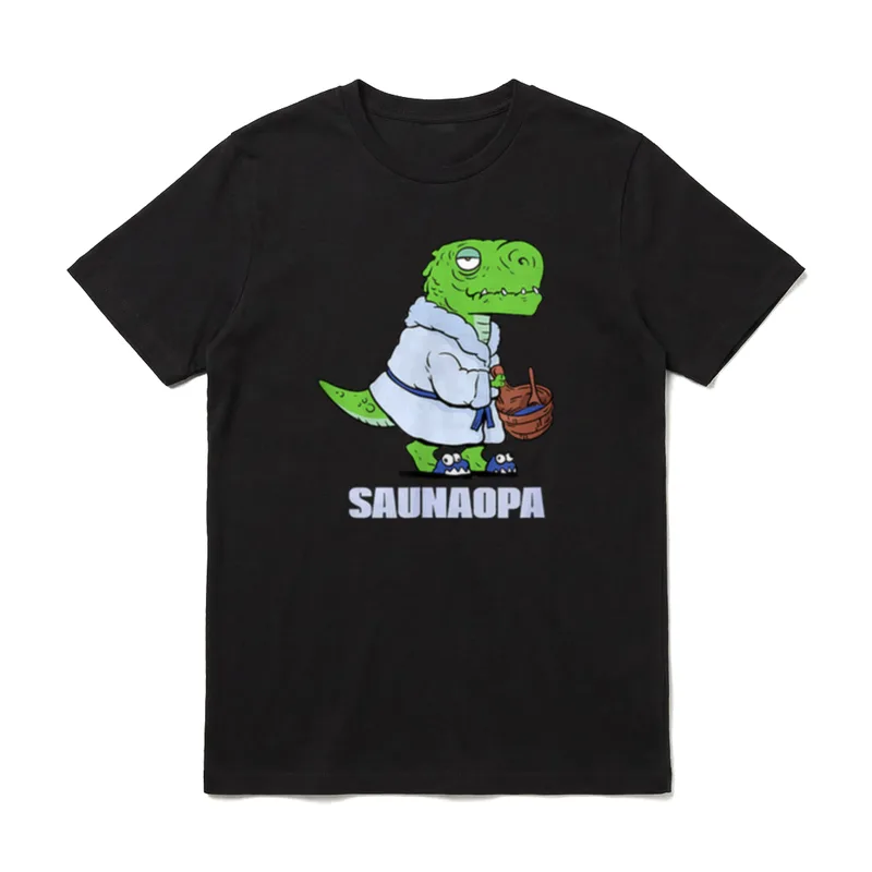 Sauna Handtuch Opa Aufguss T-Shirt – Klassisches T-Shirt in Schwarz