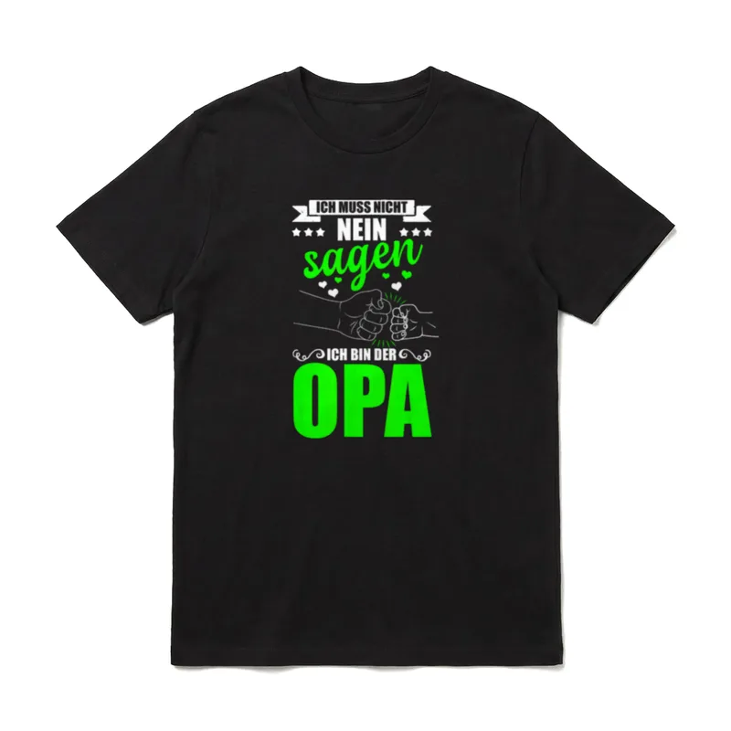 Ich muss nicht nein T-Shirt – Klassisches T-Shirt in Schwarz