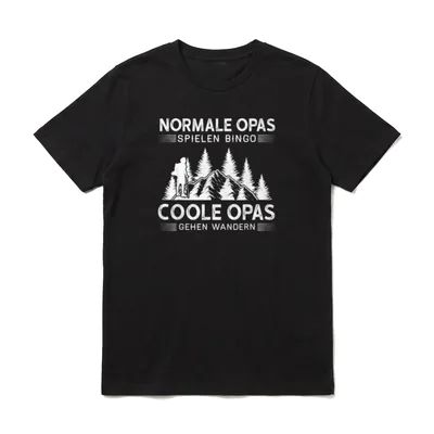 Coole Opas gehen wandern T-Shirt – Klassisches T-Shirt in Schwarz