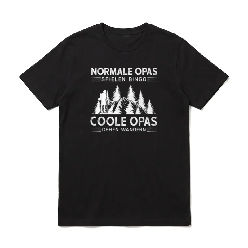 Coole Opas gehen wandern T-Shirt – Klassisches T-Shirt in Schwarz