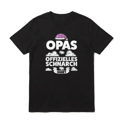 Opas offizielles Schnarch Pyjama T-Shirt – Klassisches T-Shirt in Schwarz