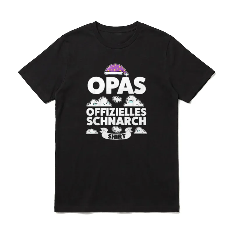 Opas offizielles Schnarch Pyjama T-Shirt – Klassisches T-Shirt in Schwarz