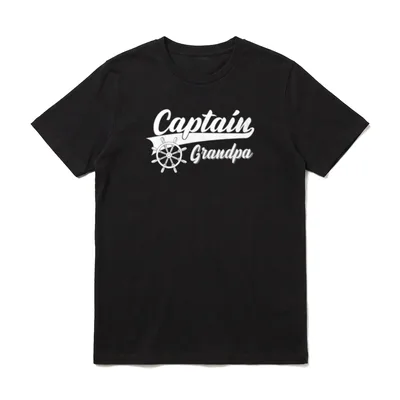 Captain Grandpa Opa Großvater T-Shirt – Klassisches T-Shirt in Schwarz