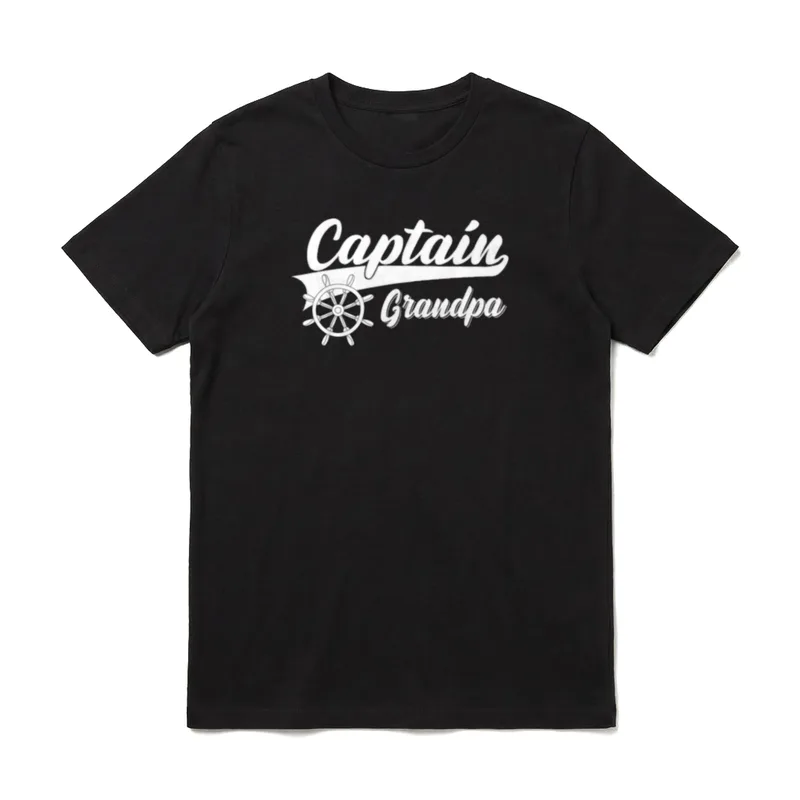 Captain Grandpa Opa Großvater T-Shirt – Klassisches T-Shirt in Schwarz