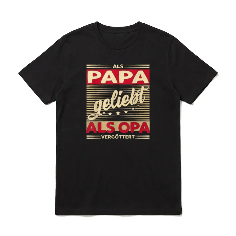 Männer Als Papa geliebt T-Shirt – Klassisches T-Shirt in Schwarz