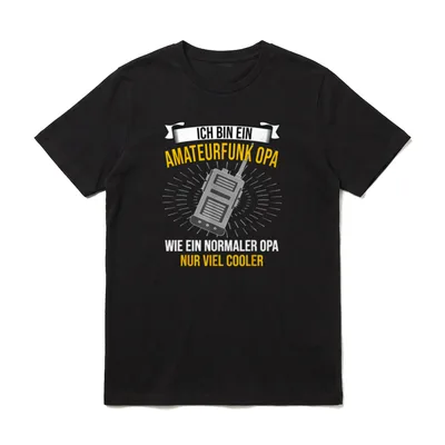 Amateurfunk Opa Großvater Ham T-Shirt – Klassisches T-Shirt in Schwarz
