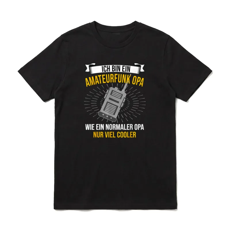 Amateurfunk Opa Großvater Ham T-Shirt – Klassisches T-Shirt in Schwarz