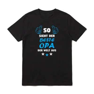 Bester Opa Spruch So T-Shirt – Klassisches T-Shirt in Schwarz