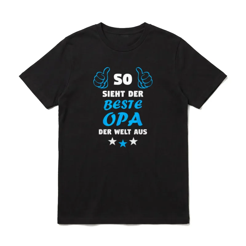 Bester Opa Spruch So T-Shirt – Klassisches T-Shirt in Schwarz
