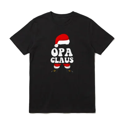 Opa Claus Weihnachtsmann Weihnachten T-Shirt – Klassisches T-Shirt in Schwarz