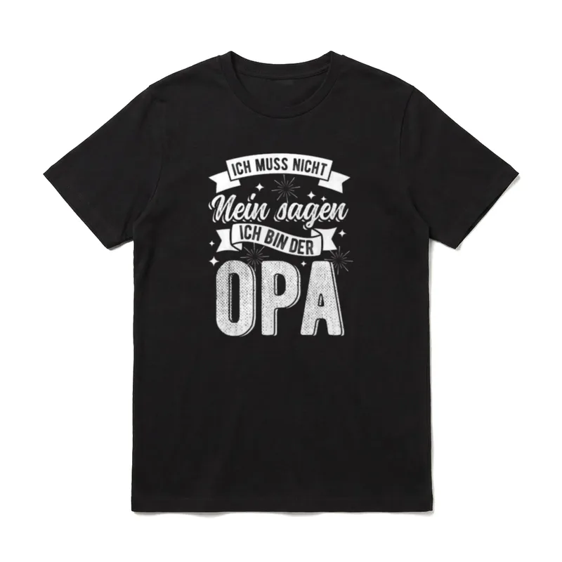 Ich Muss Nicht Nein T-Shirt – Klassisches T-Shirt in Schwarz