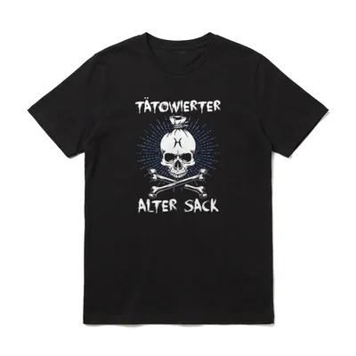 Tätowierter alter Sack Vater T-Shirt – Klassisches T-Shirt in Schwarz