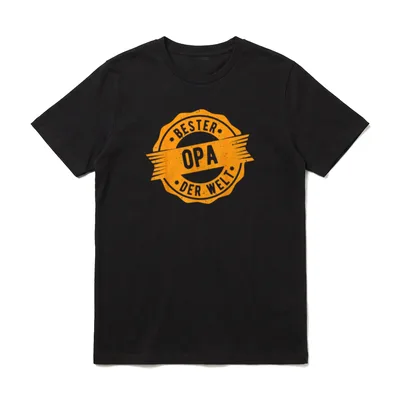 Bester Opa der Welt T-Shirt – Klassisches T-Shirt in Schwarz
