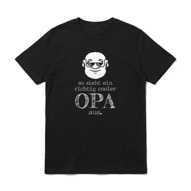 So sieht ein richtig T-Shirt – Klassisches T-Shirt in Schwarz