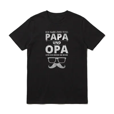 Lustiges Großvater T witzige T-Shirt – Klassisches T-Shirt in Schwarz