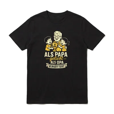 Opa Geburtstag Opa Spruch T-Shirt – Klassisches T-Shirt in Schwarz