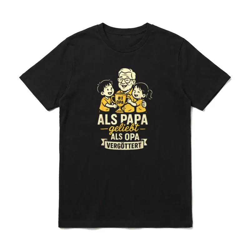 Opa Geburtstag Opa Spruch T-Shirt – Klassisches T-Shirt in Schwarz